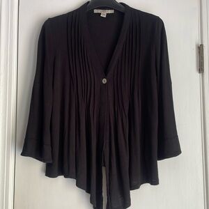 Fever Black Knit One Button Cardigan S